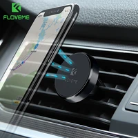floveme magnetic car phone holder 360 rotation air vent gps mount stand for xiaomi mi8 samsung galaxy s9 holder for phone in car