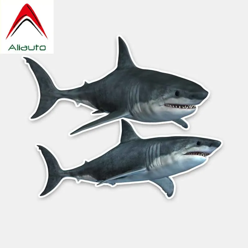 Aliauto мультяшная Автомобильная наклейка террор великие акулы аксессуары ПВХ
