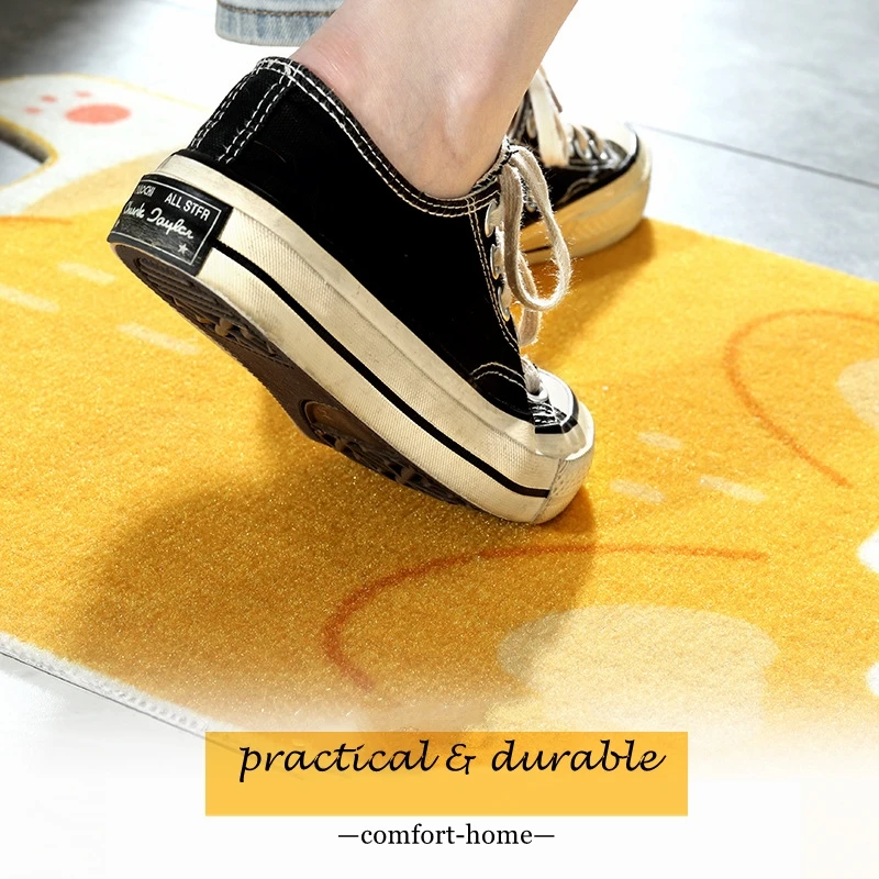 Коврик с мультяшными животными корги Сиба-ину Акита нескользящий коврик принтом