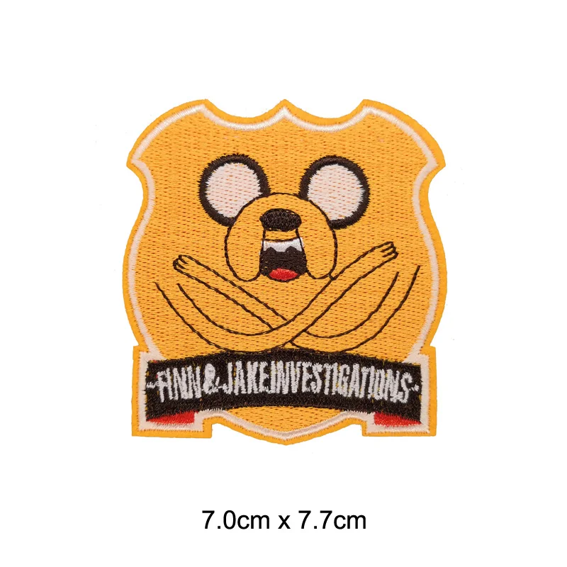 10 PCS Time Adventurer Finn and Jake Embroidered Iron On Patch the Dog Children Jacket Backpack DIY Clothing Accessories | Дом и сад