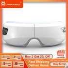 Бесплатная доставка, быстрая доставка, бесплатный возврат Перезаряжаемый Электрический массажер для глаз с воздушным давлением с Mp3 функциями беспроводной вибрации магнитного дальнего инфракрасного нагрева Usb очки