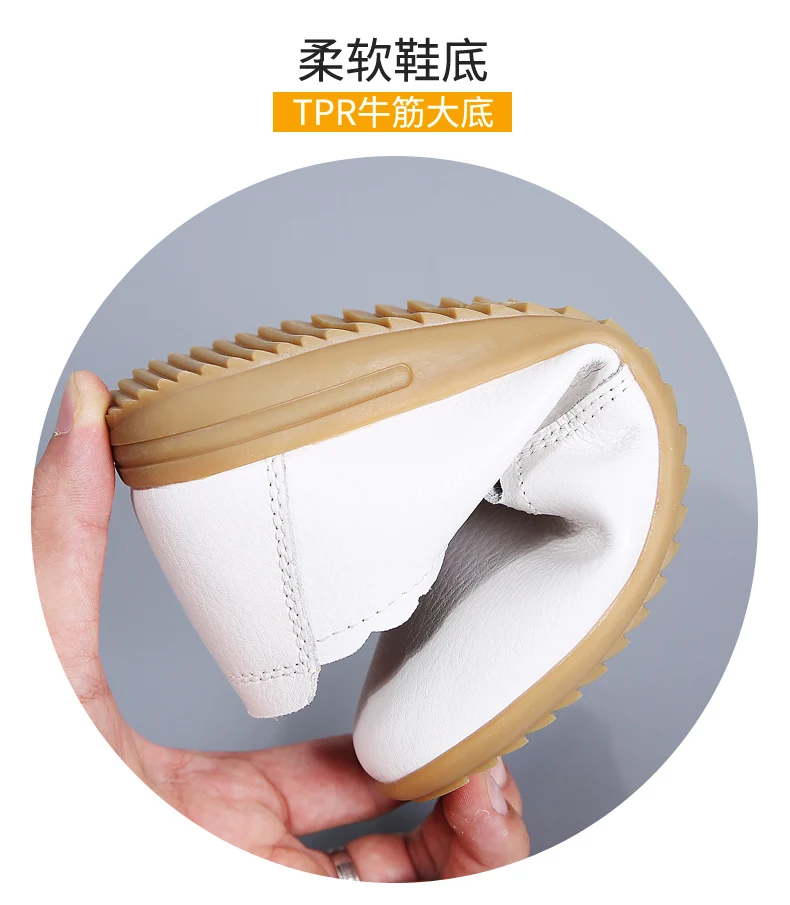 

2021 Women Flats Ballet Shoes Cut Out Leather Breathable Moccasins Women Boat Shoes Ballerina Ladies Casual Shoes