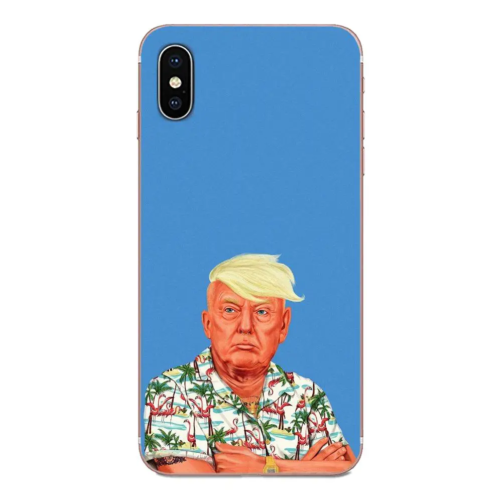 Мягкий чехол из ТПУ с изображением Дональда Трампа для Samsung Galaxy S9 S10 S20 Plus Ultra S6 S7 S8