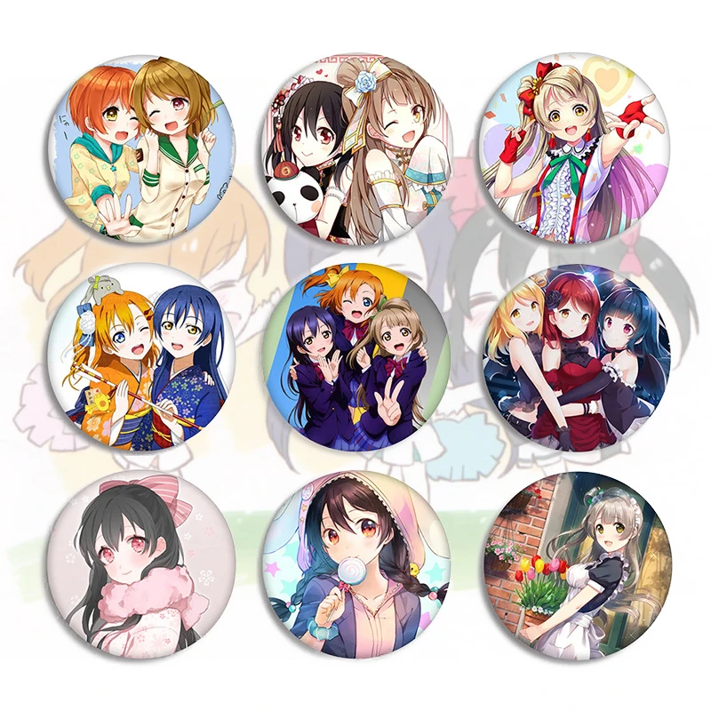 Kawaii Япония Love Live! Коллекционная брошь Lovelive Minami koдори Ядзава Нико Милая