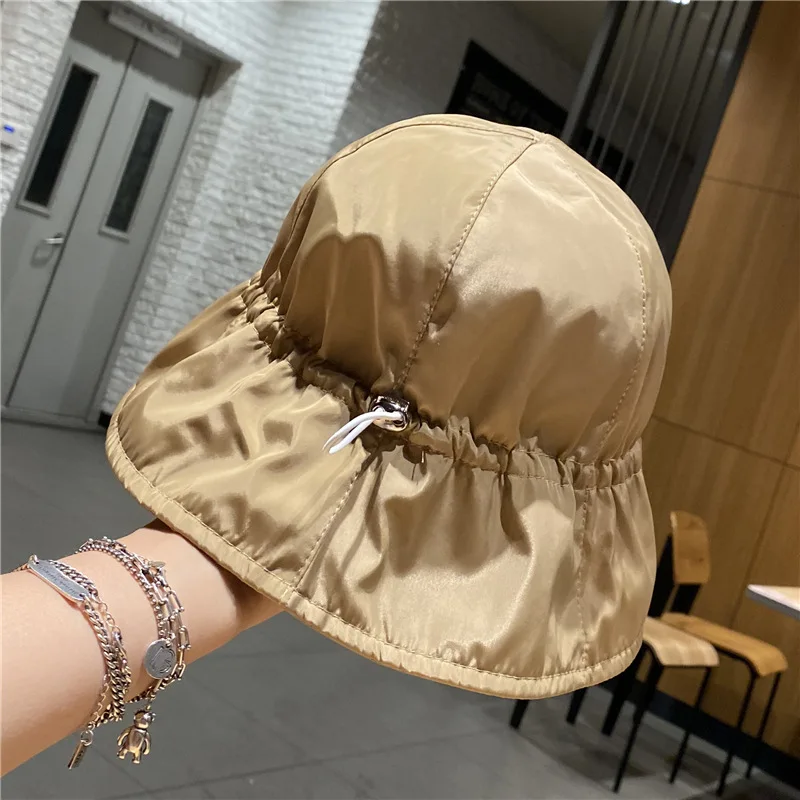 QPALCR Brand Bucket Hat Women Fashion Fishing Outdoor Cap Sunshade Quick drying Waterproof Tide Spring Summer Fisherman Hat