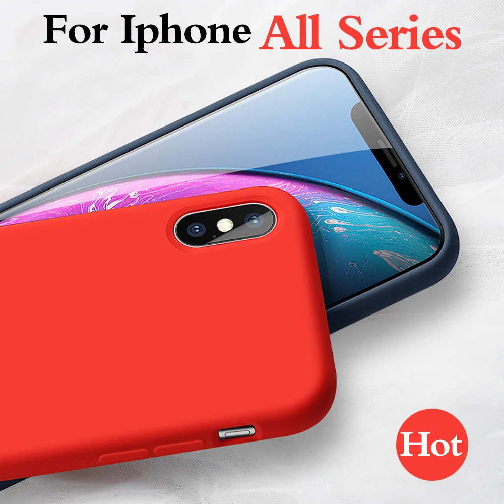 Чехол для телефона Apple iphone 7 8 Plus X XS MAX XR XSMAX роскошный оригинальный силиконовый