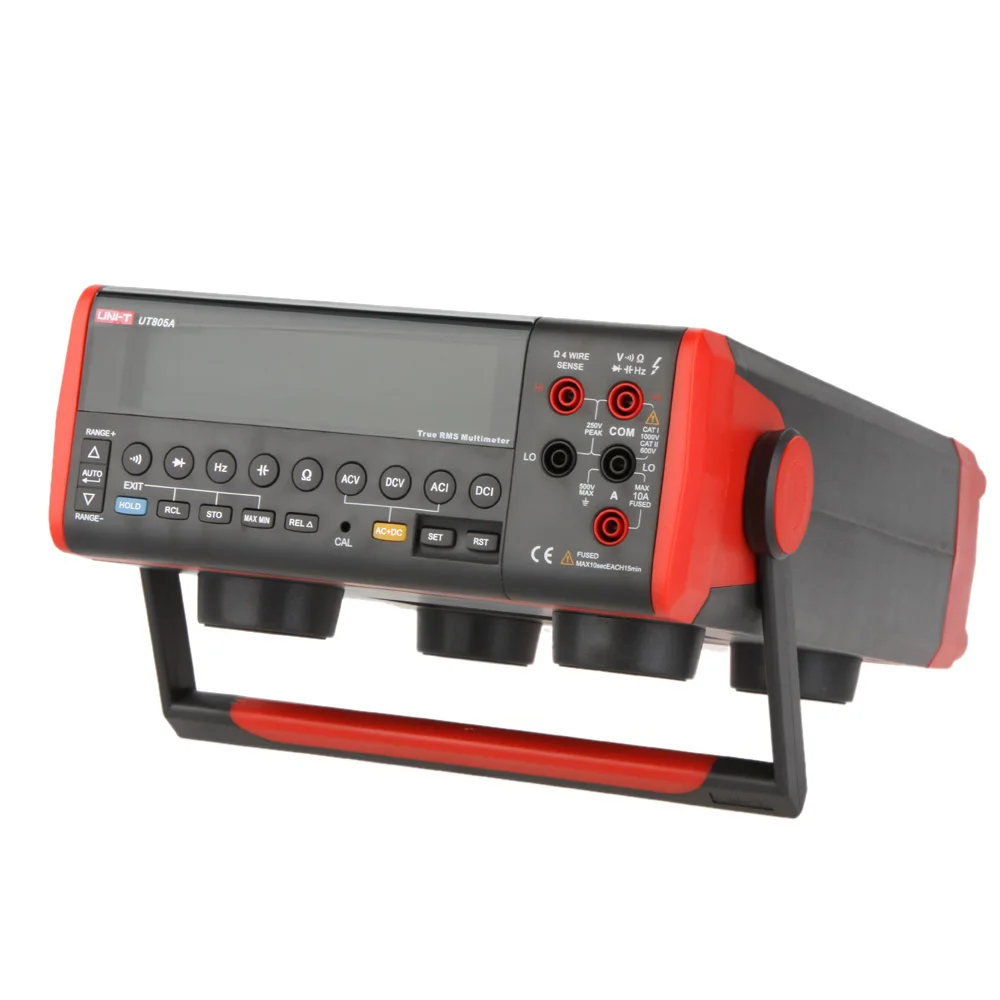 Цифровые мультиметры UT805A верстак-тип 199999 отсчетов истинные RMS авто дальность DMM