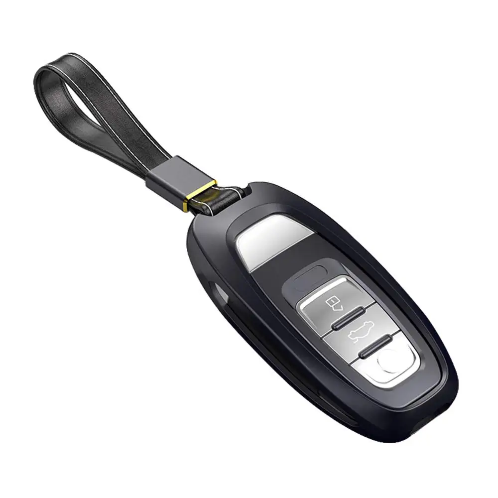 

Aluminum Alloy Smart Remote Key Case Fob Cover Shell Keyless Entry Holder for Audi A4 A5 A6 A7 A8 Q5 S5 S6 S7 S8
