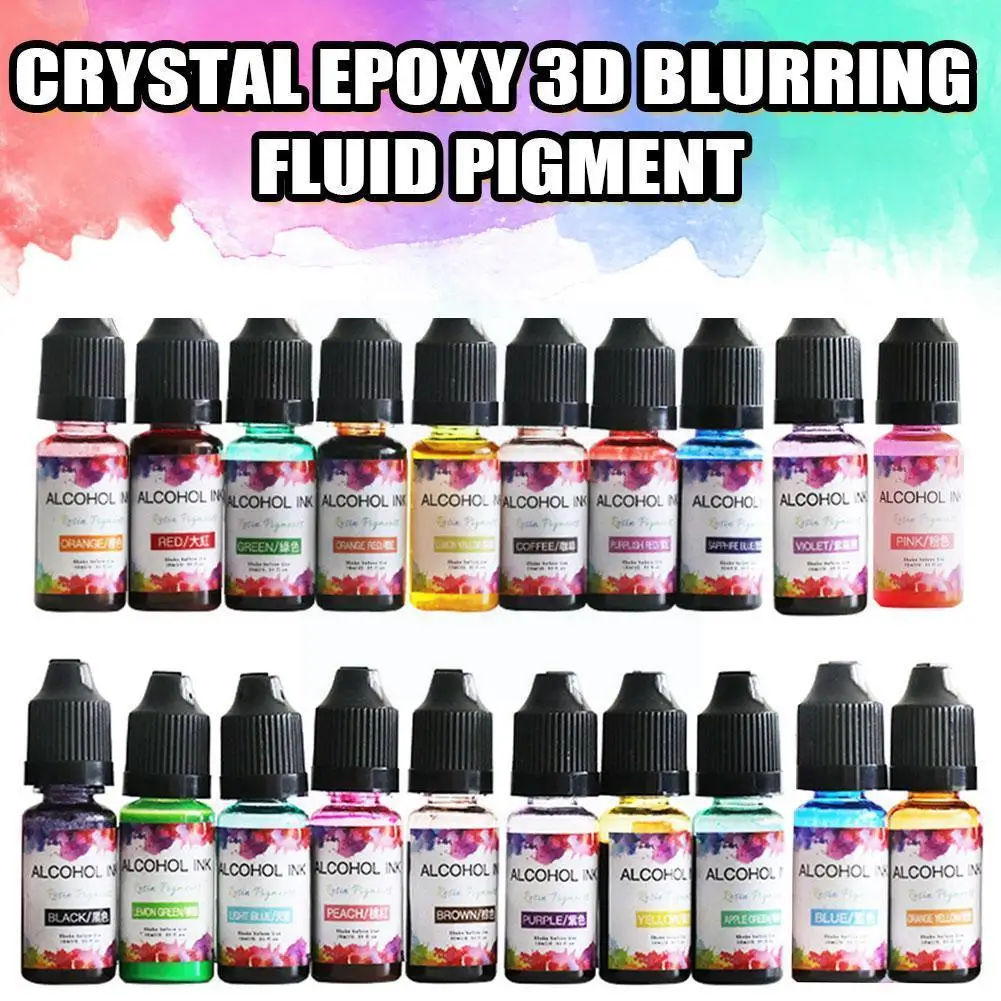 

1 бутылка 10 мл художественные чернила «сделай сам» искусственный диффузионный пигмент спиртовые чернила жидкий краситель краска Диффузион...