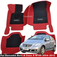 custom car floor mats for mercedes benz a class a w169 2004 2005 2006 2007 2012 a series accessories foot pads car mats