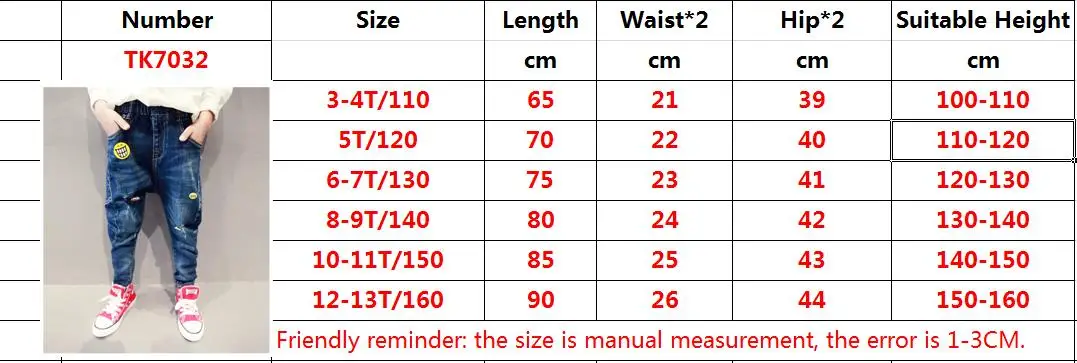 Kids Jeans for Boys Fashion Splice Denim Trousers Children Broken Hole Jeans Autumn Winter Casual Costume Wear Long Pants
