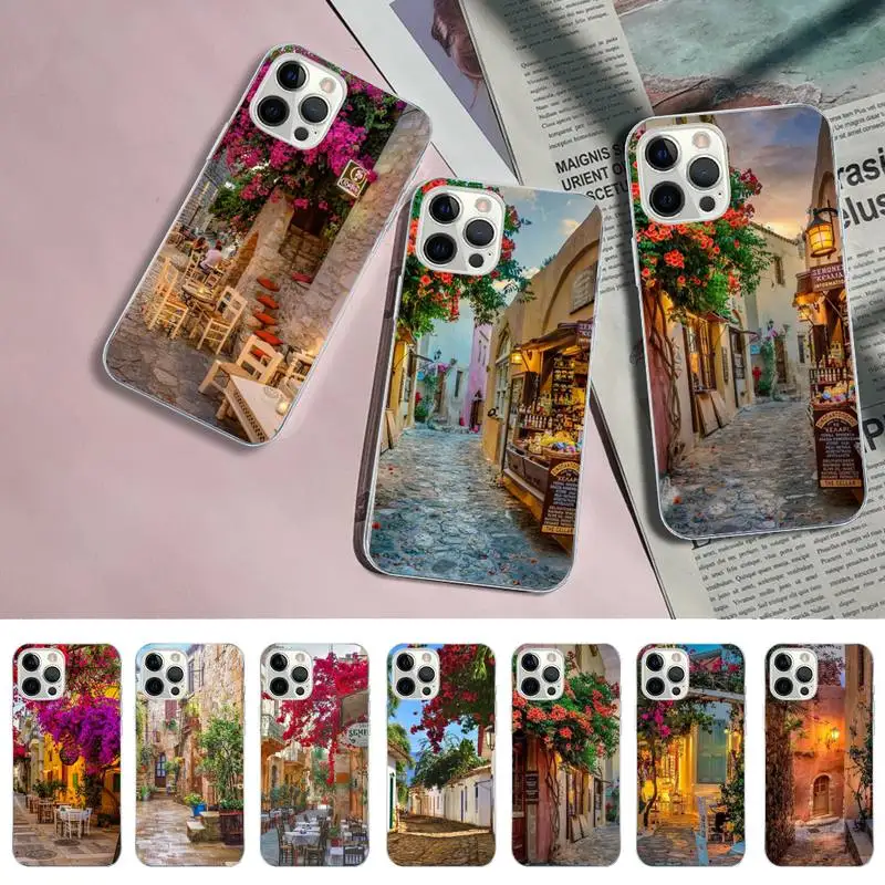 

Travel landscape Italy France London Flower World Places Phone Case for iPhone 11 12 13 mini pro XS MAX 8 7 6S Plus X 5S SE XR