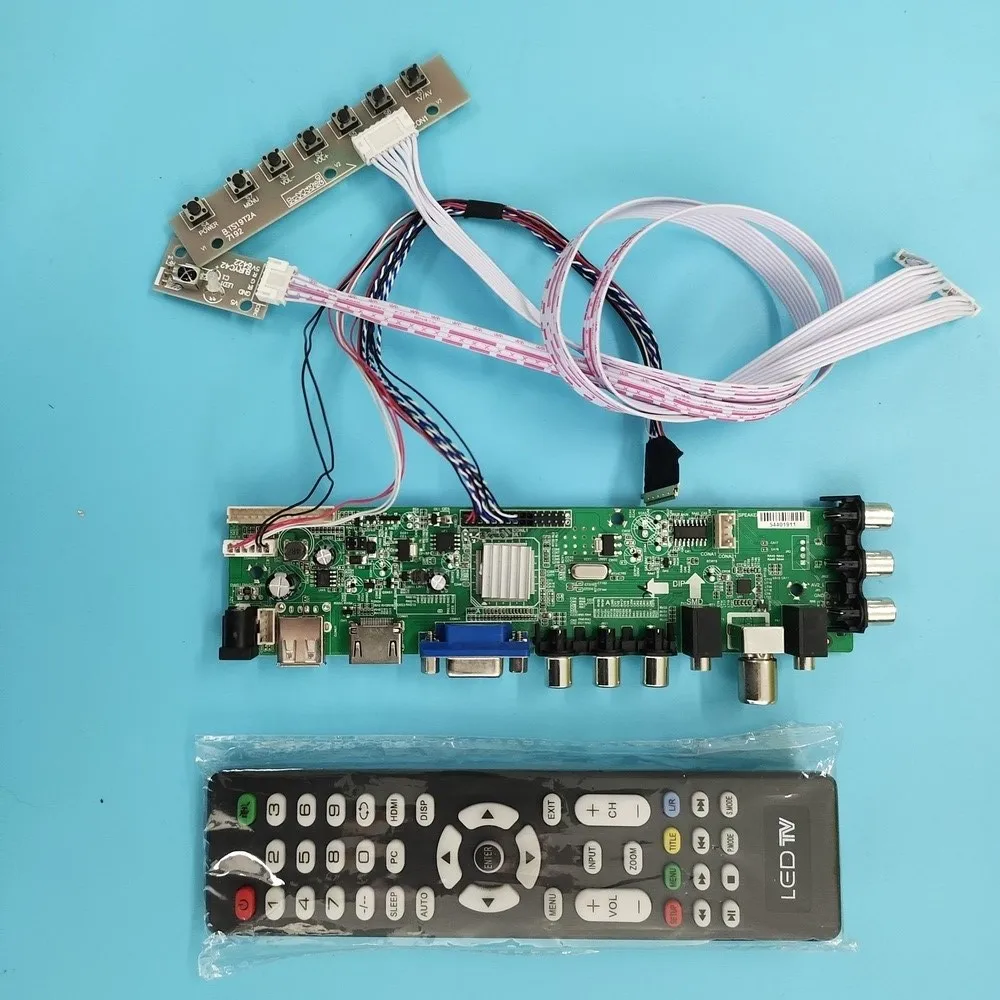 

Kit For LP133WX2-TLD1/LP133WX2-TLE1 Signal VGA LED HDMI 40pin DVB-T2 controller board digital WLED 1280X800 TV LVDS USB remote
