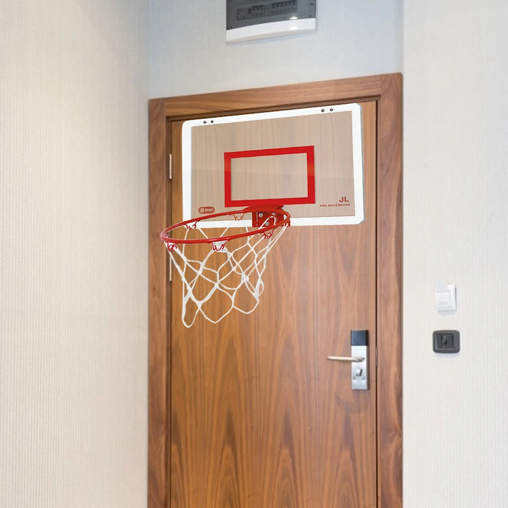 

Children Classic Texture Practical Durable Hanging Basketball Hoop Door Wall Mount Mini Basket Ball Board Toy Kit