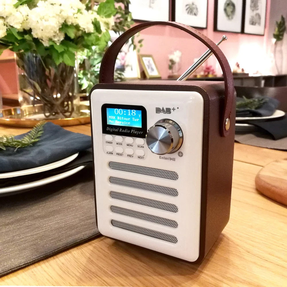 Цифровой DAB/DAB + FM Wi Fi динамик Bluetooth беспроводной радио многофункциональный