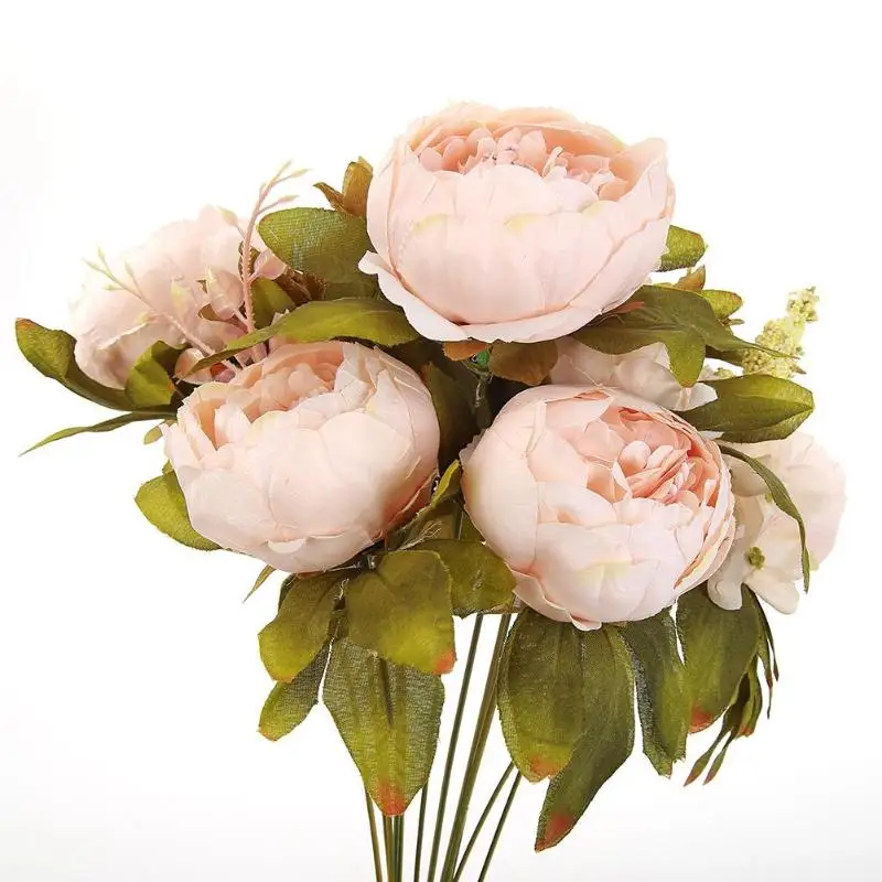 Шелк искусственный цветок для свадьбы украшение из листьев товары венок