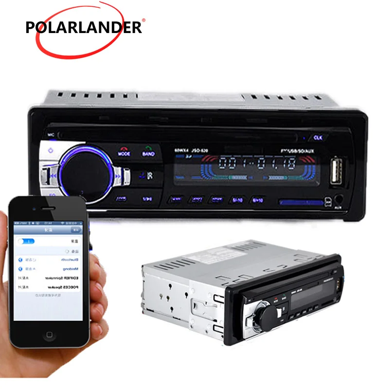 Car Radio 1 Din In-Dash 12V Auto Bluetooth MP3 Player Audio Stereo FM USB AUX IN SD MMC Port Remote Control ISO Connector | Автомобили и