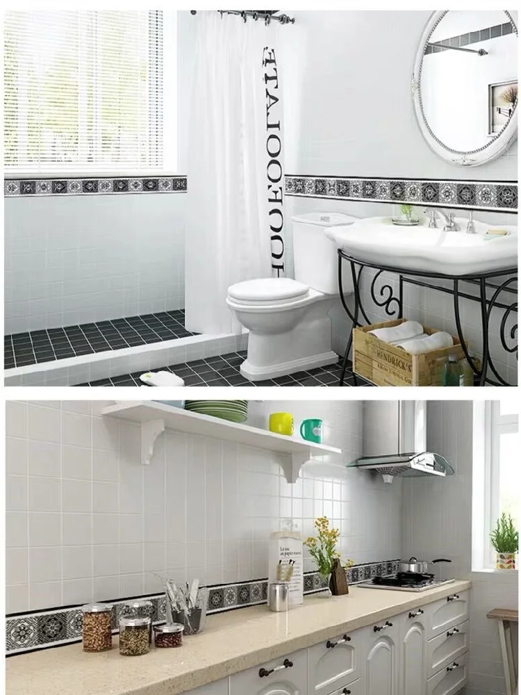 Самоклеющиеся черные обои наклейки на талию стену окна мозаичные плитки