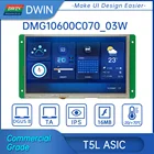 DWIN 7 дюймов ЖК-дисплей на основе тонкоплёночной технологии, 1024*600 HMI умный сенсорный экран, товарного сорта, смарт-UART серийный сенсорный экран IPS LCD модуль, DMG10600C070_03W