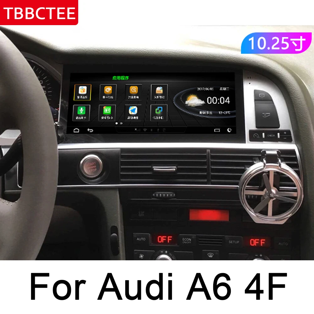 Мультимедийный плеер для Audi A6 4F 2010 ~ 2011 MMI 10 25 &quotHD стерео Android GPS Navi Map оригинальный