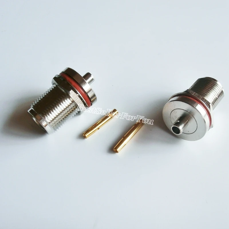 

1 шт. N внутренняя перегородка гайка с уплотнительным кольцом паяльная полужесткая. 141 "соединитель кабеля RG402