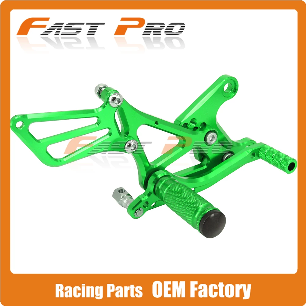 CNC Мотоцикл Регулируемые штифты для заготовки педали отдыха для KAWASAKI ZX6R ZX-6R ZX 6R 2005 2006 2007 2008