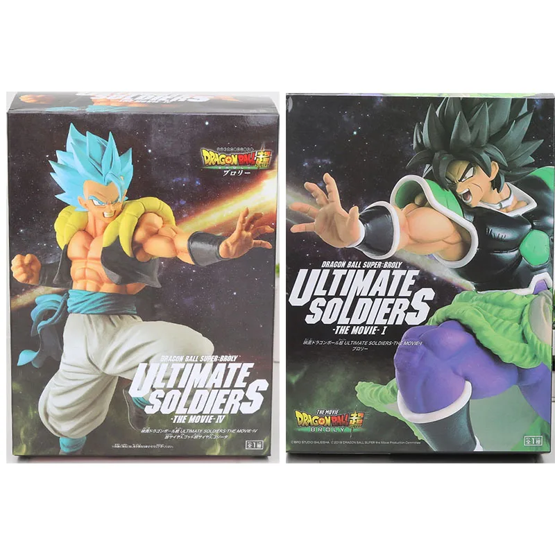 21 см Dragon Ball Z SUPER ULTIMATE SOLDIERS Broly Broli gogeta фильм Broly ПВХ фигурка игрушки - Цвет: 2pcs with box