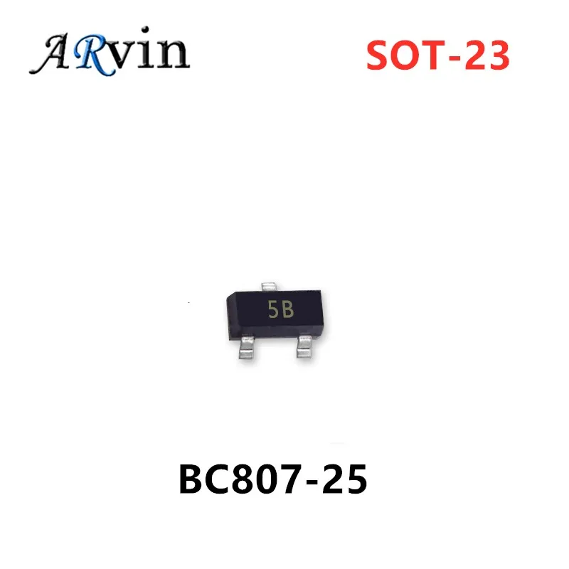 100pcs-bc807-25-sot23-smd-transistor