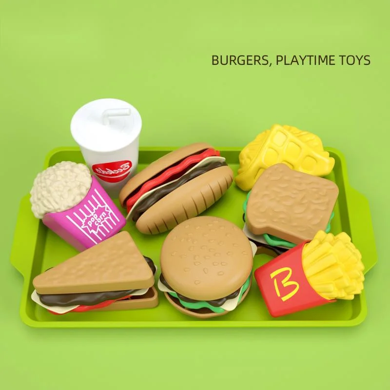 Игрушки для детей имитация еды домик детских игр гамбургер хот-дог картофель фри