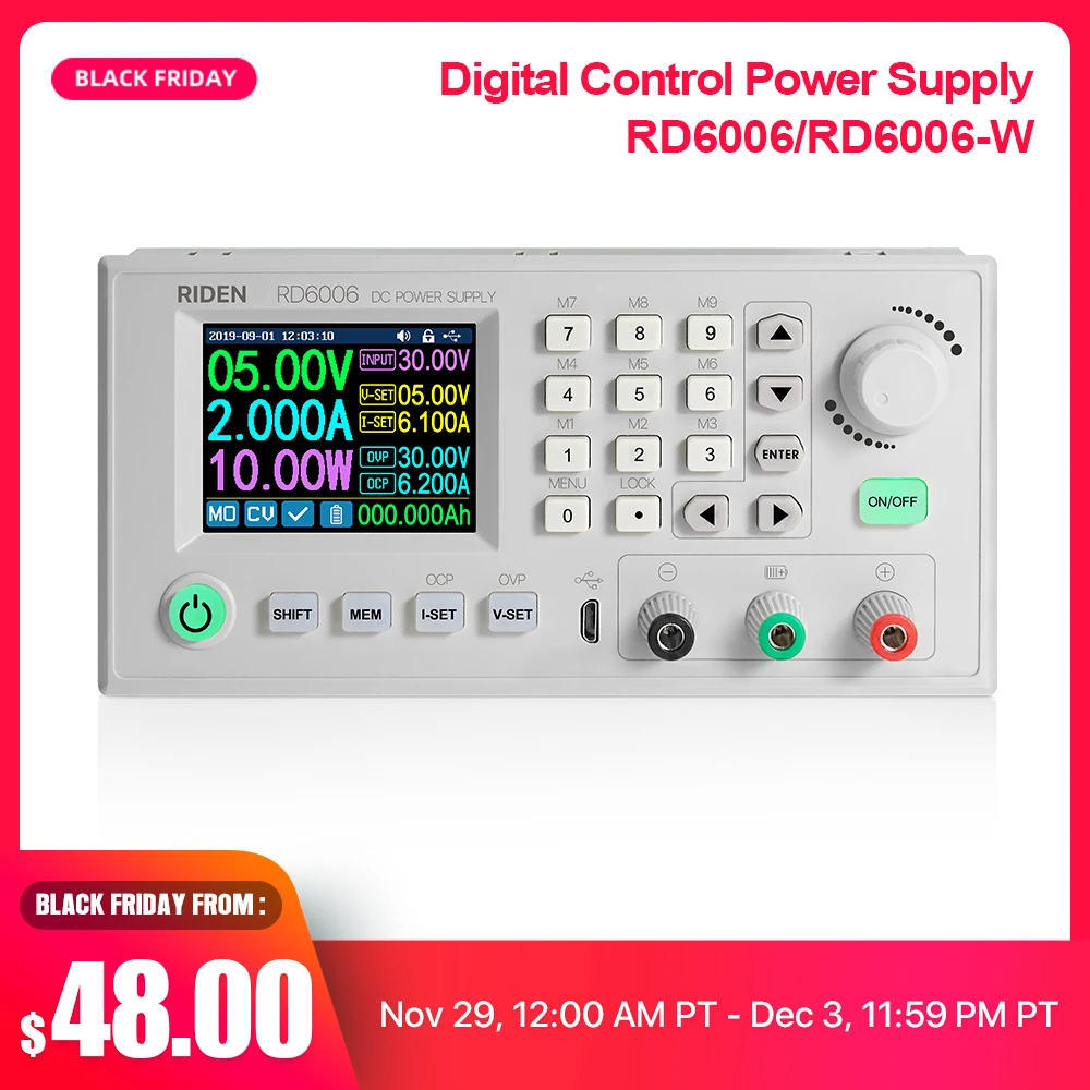 RD RD6006 RD6006W USB WiFi DC понижающий модуль питания преобразователь напряжения вольтметр