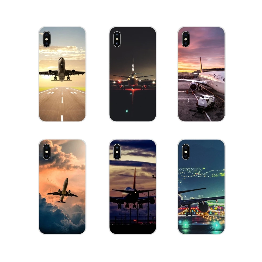 Aircraft Airplane Fly Travel Cloud для Motorola Moto X4 E4 E5 G5 G5S G6 Z Z2 Z3 G G2 G3 C Play Plus прозрачные чехлы из