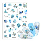 1 лист 3D Цветочный дизайн ногтей самоклеющиеся наклейки сушеные цветы лист Маникюр украшения Советы Инструменты для наклейки ногтей оптовая продажа