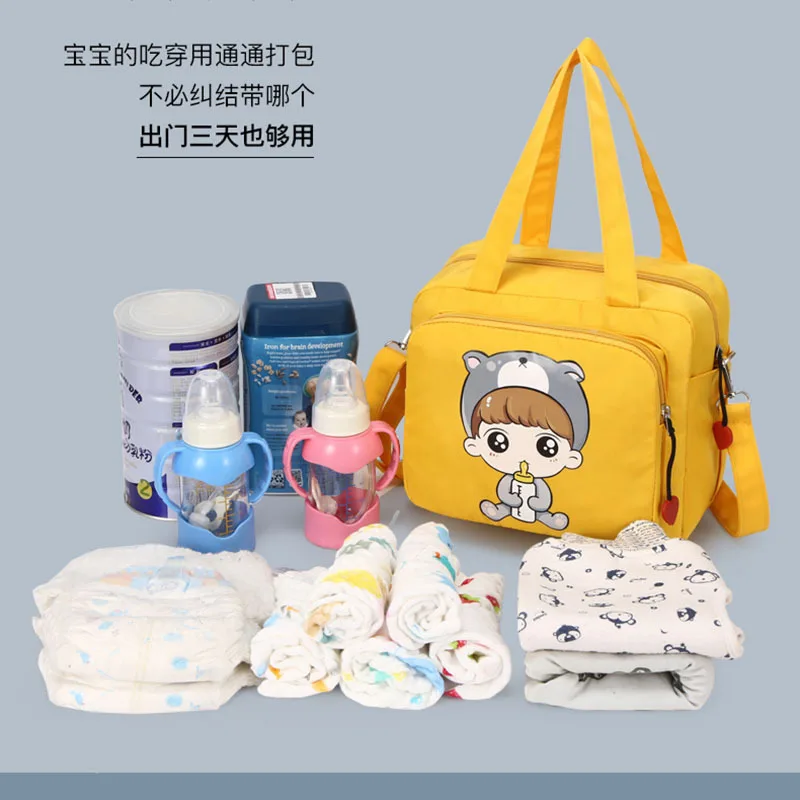 

2021 new multi function large capacity mother baby bag fashion handbag thermal insulation Bag Cosmetic Bag Travel Bag Picnic bag