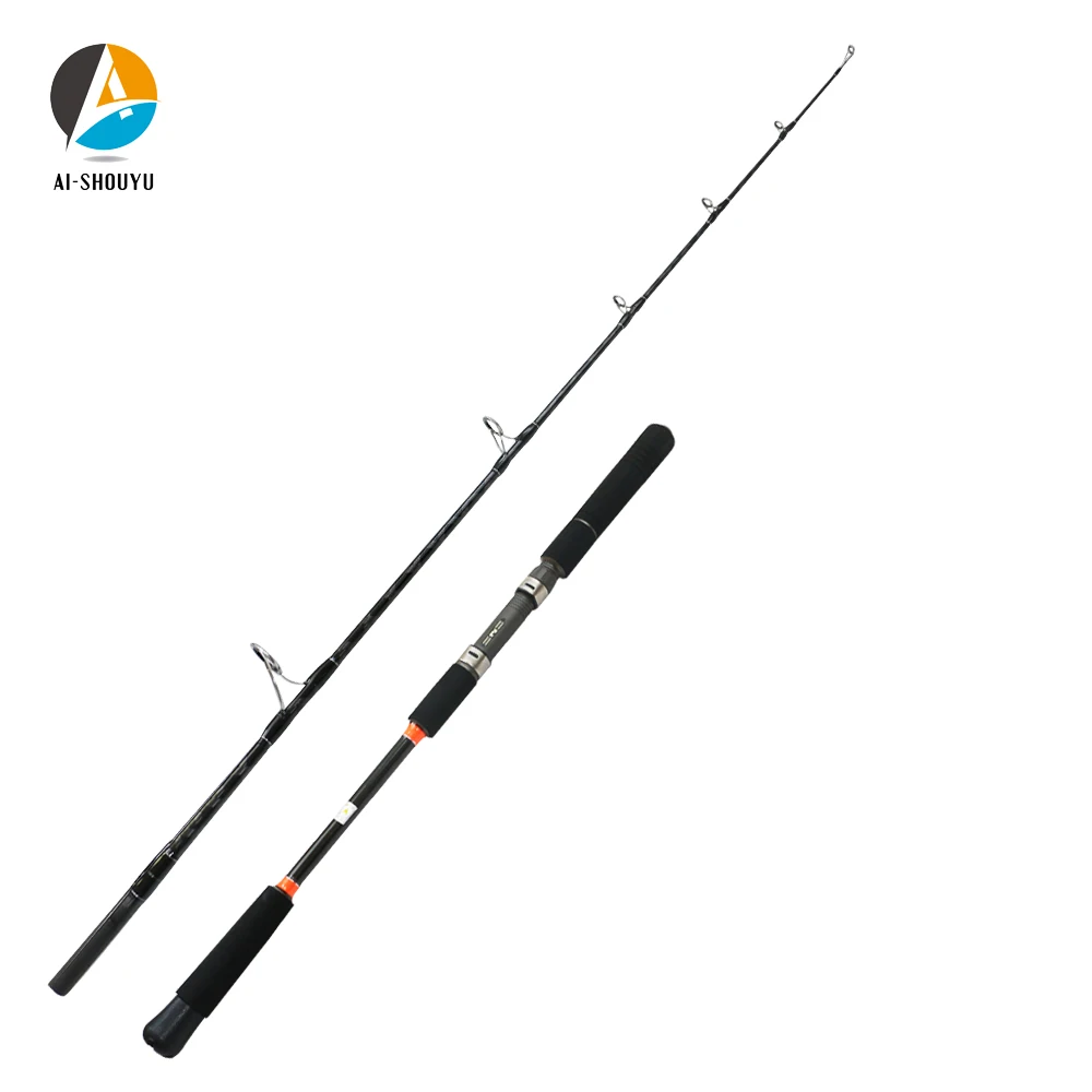 

AI-SHOUYU Slow Jigging Fishing Rod 1.65m 1.8m Carbon Fishing Rod FUJI Reel Seat 100-300g Fast Action Spinning Boat Fishing Rod