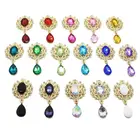 Новинка 25*45 мм 10 шт. Золотая Мини акриловая Хрустальная брошь свадебное украшение для винного бокала украшение поделки Креативные аксессуары