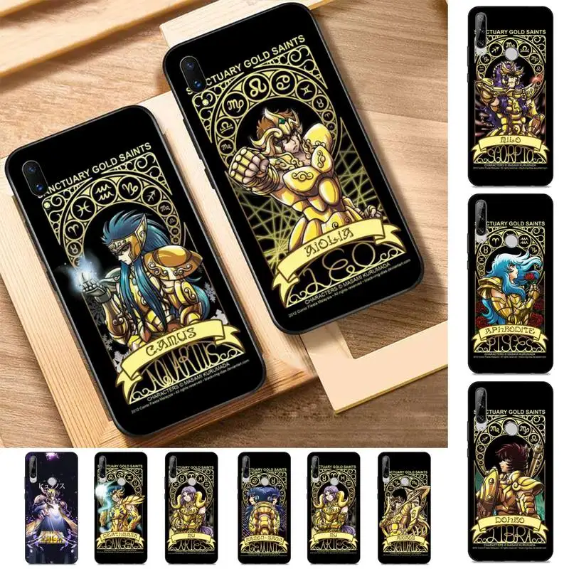 

Saint Seiya Knights Phone Case for Huawei Y 6 9 7 5 8s prime 2019 2018 enjoy 7 plus