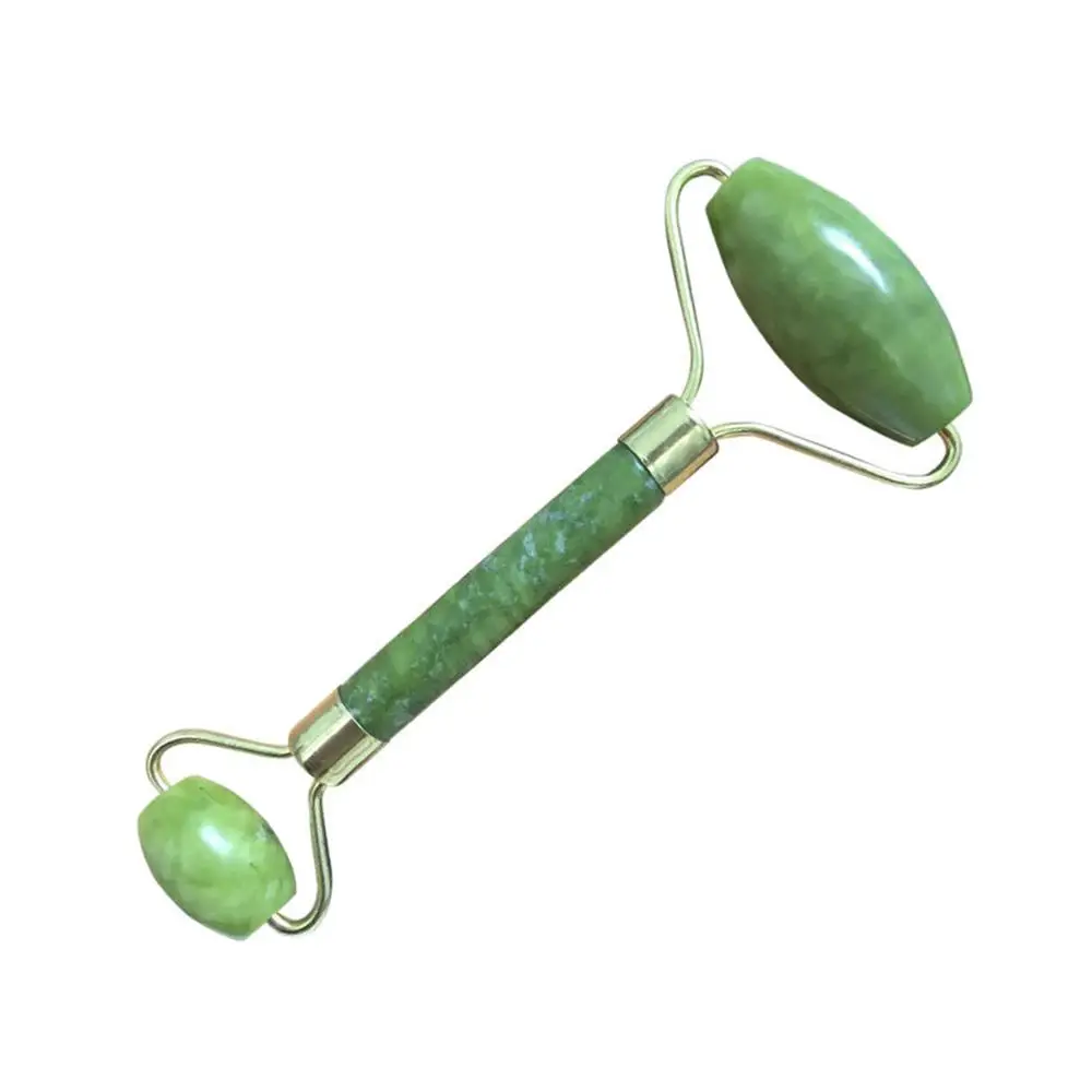 Ролик для лица двойной нефритовый ролик массажер похудения Подтяжка шеи masajeador