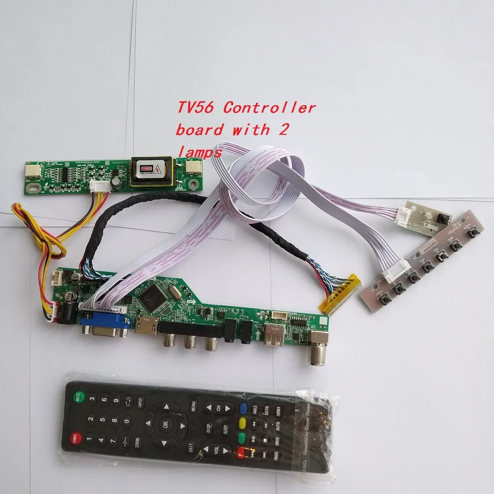 

Комплект для самостоятельной сборки для LTM190ET01 1280X1024 19-дюймовая панель дисплей экран Аудио ТВ VGA AV USB плата контроллера ЖК светодиодный 2 ламп...