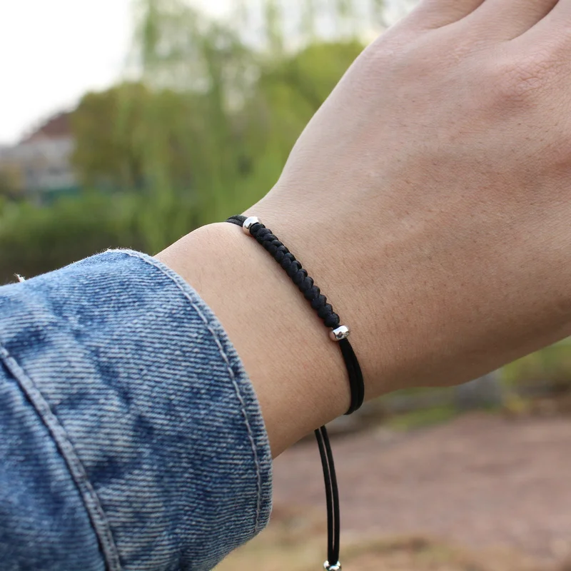 Брендовый милый Мишка ручной тканый браслет для мужчин женщин детей счастливая