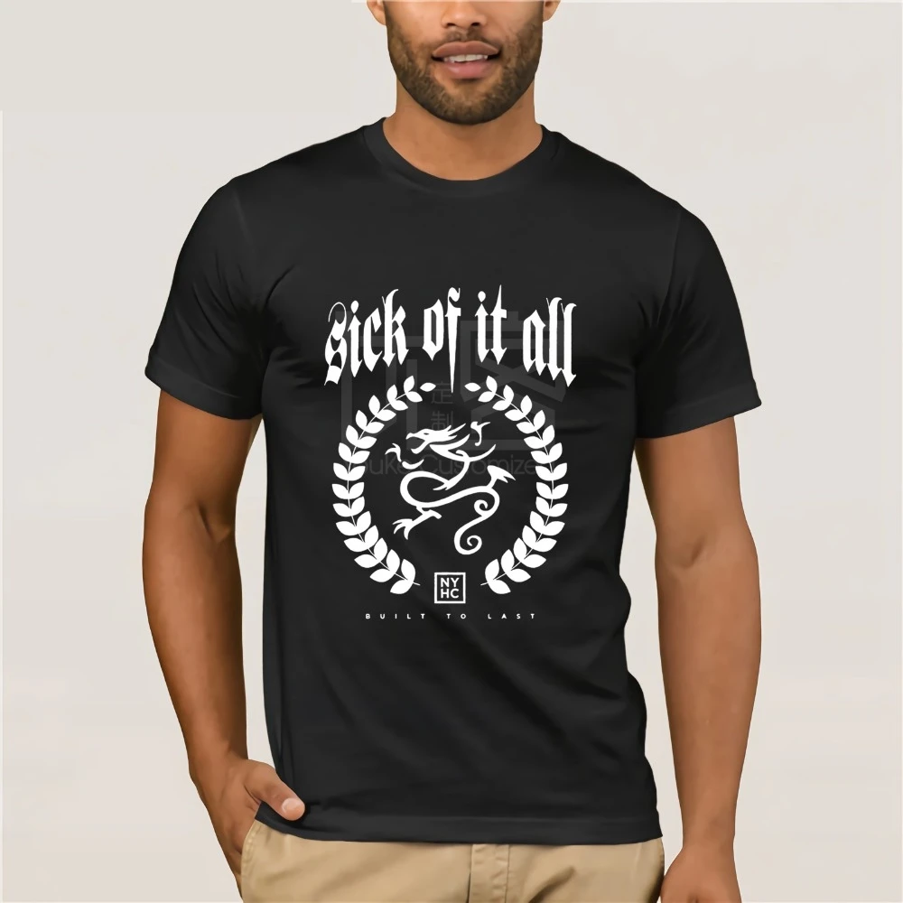 Sick of It All Built To Long футболка для мужчин и женщин NYHC Hardcore Punk большого размера S-XXXL топы
