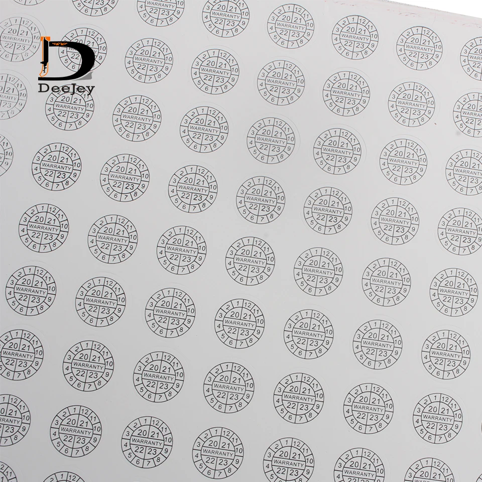 10 мм круглая самоклеящаяся хрупкая бумажная наклейка гарантия аннулирования при