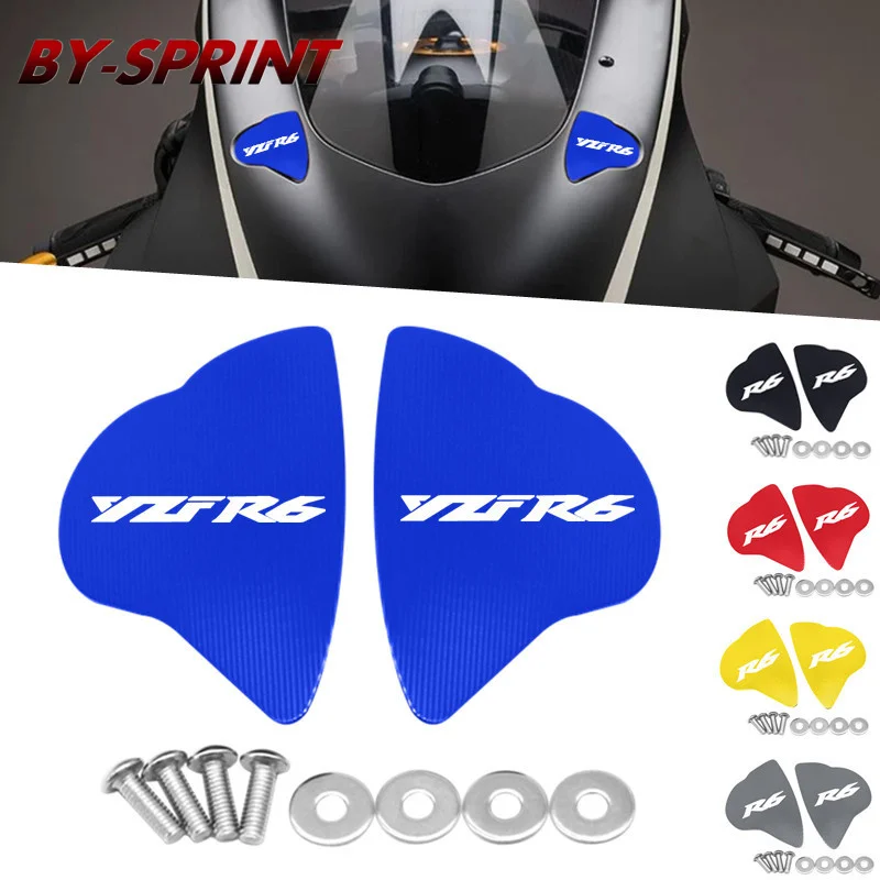 Motorcycle Mirror Hole Cover Windscreen Driven Mirror Eliminators Cap Accessories For Yamaha YZF R6 YZFR6 2017 2018 2019 2020
