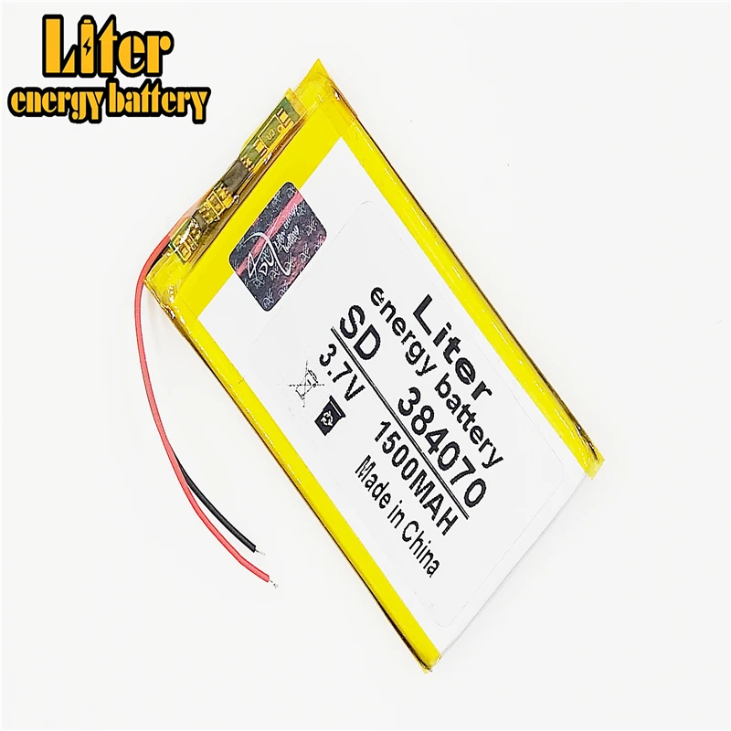 3 7 V 1500mAH 384070 PLIB (полимерный литий ионный/литий ионный аккумулятор) для умных часов