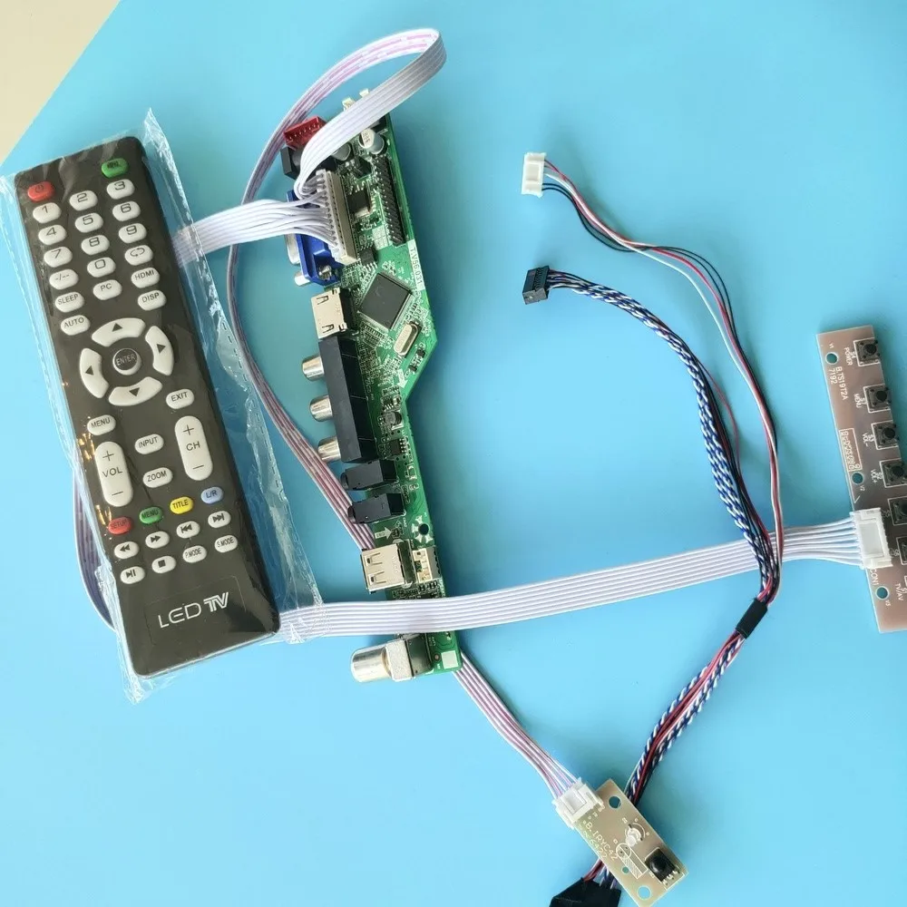 

Комплект для B156HTN01.0/B156HTN01.1 плата дистанционного управления USB 1920x1080 HDMI LVDS TV VGA AV 40pin Аудио ЖК-экран панель
