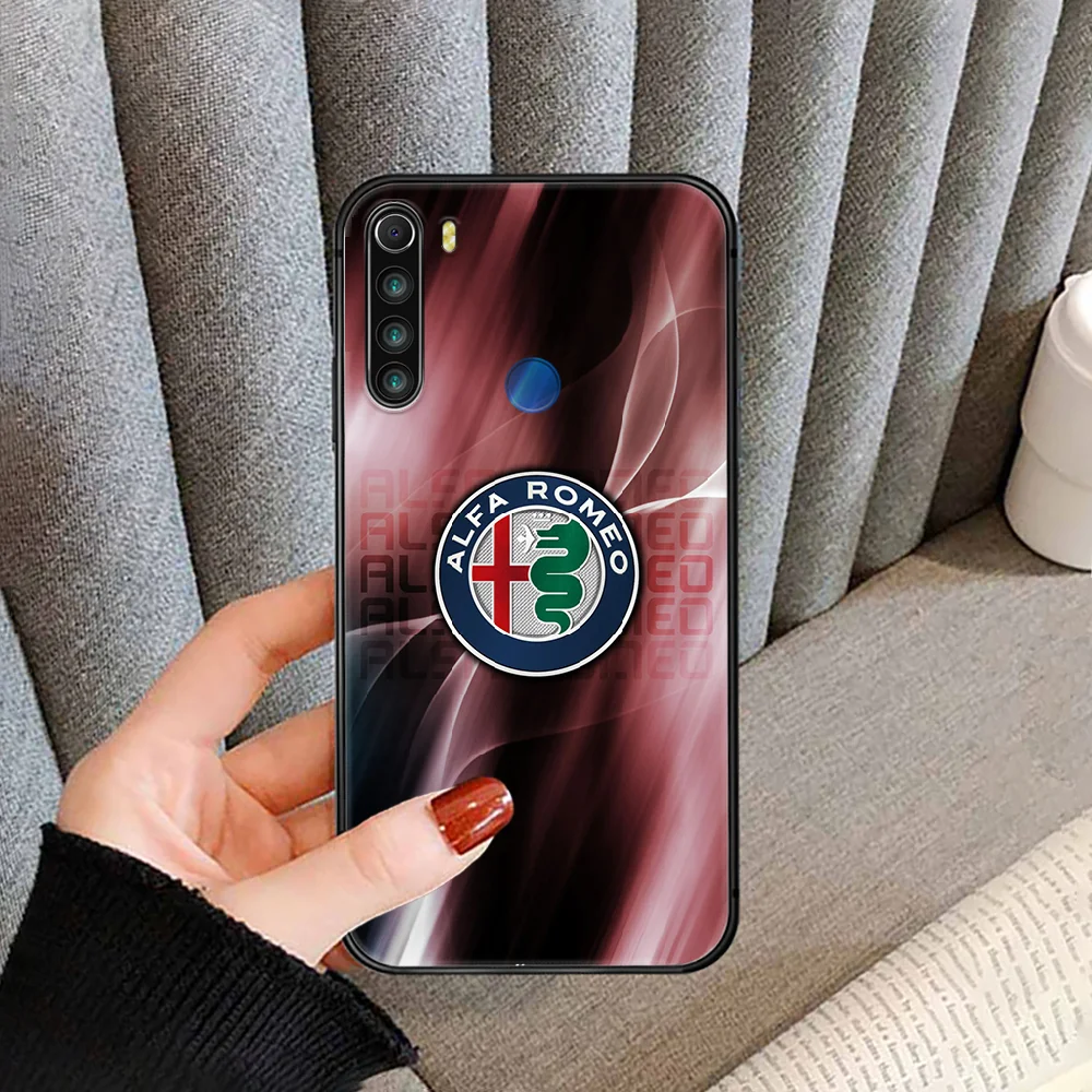 

Alfa romeo giulietta Car Logo Phone Case Cover For XIAOMI Redmi Note 3 4 4X 5 6 7 8 9 Pro T S Max black Shell Luxury Hoesjes