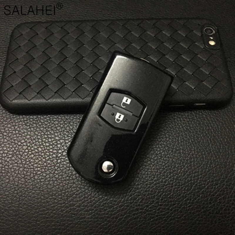 2 Buttons Colorful ABS Car Flip Folding Key Case Cover Protect For Mazda 3 5 6 CX7/CX9 RX8 MX5 Auto Remote Shell Accessories | Автомобили