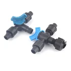 3 шт. 16 мм капельная лента By-pass клапан микро Орошение Шланг трубы разъемы жесткая труба 3-полосный байпасный клапан с шайбой водяные разветвители