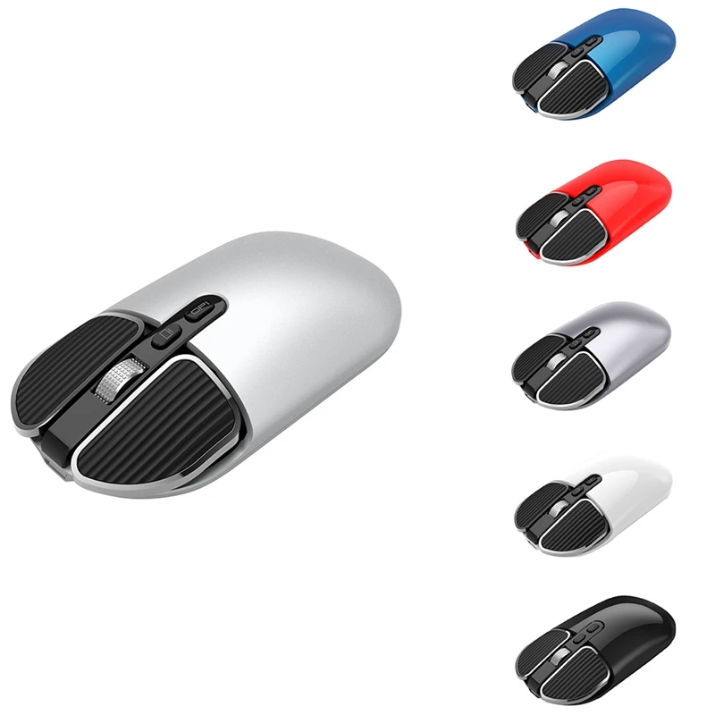 

Вертикальный эргономичный Беспроводной Мышь для портативных ПК компьютер с двумя режимами компьютер Бизнес офис молчание 2,4G Мышь