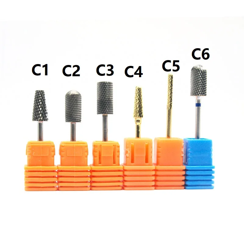 

EasyNail~3/32 '' Tungsten steel Nail Drill Bit nail file Carbide Nozzle Gel remover Nail Cleaner Millings Bit 6kinds