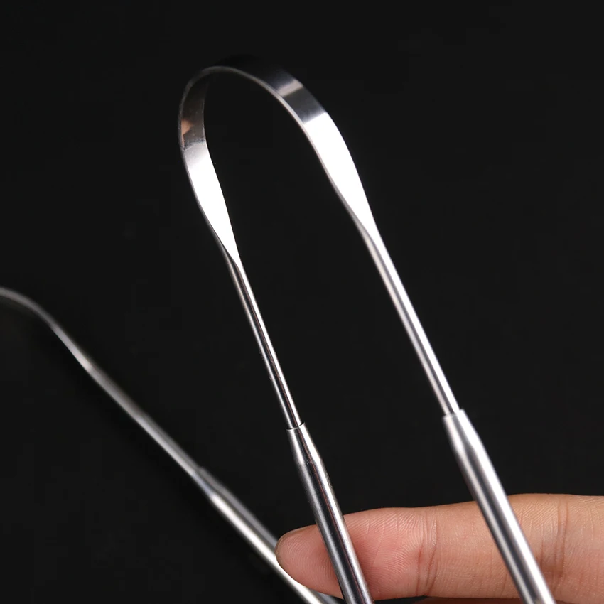 1 шт. скребок для языка из нержавеющей стали очистка свежего дыхания с покрытием